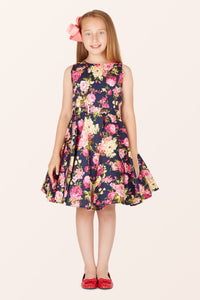 Kids Audrey Divinity Dress - Midnight Blue