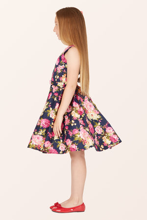 Kids Audrey Divinity Dress - Midnight Blue
