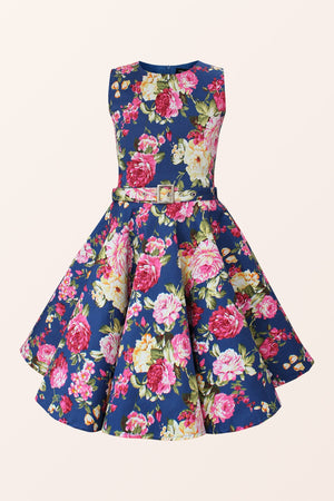 Kids Audrey Divinity Dress - Midnight Blue