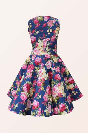 Kids Audrey Divinity Dress - Midnight Blue
