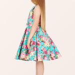 Kids Audrey Divinity Dress - Turquoise