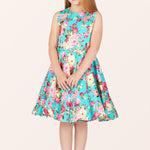 Kids Audrey Divinity Dress - Turquoise