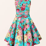 Kids Audrey Divinity Dress - Turquoise