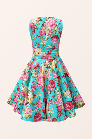 Kids Audrey Divinity Dress - Turquoise