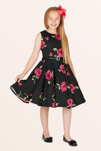 Kids Audrey Infinity Dress - Red