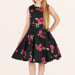 Kids Audrey Infinity Dress - Red