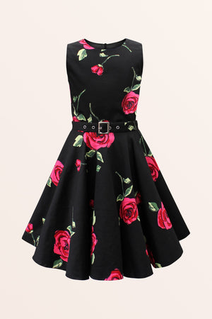 Kids Audrey Infinity Dress - Red