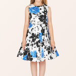 Kids Audrey Serenity Dress - Blue