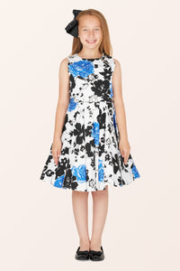 Kids Audrey Serenity Dress - Blue