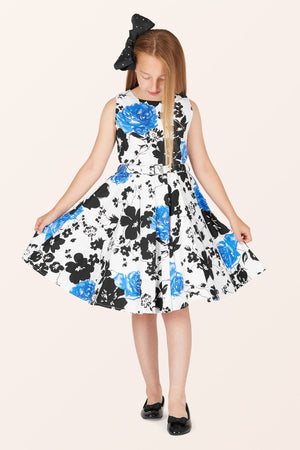 Kids Audrey Serenity Dress - Blue
