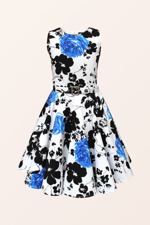 Kids Audrey Serenity Dress - Blue