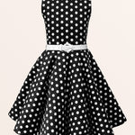 Kids Audrey Polka Dot Dress - Black