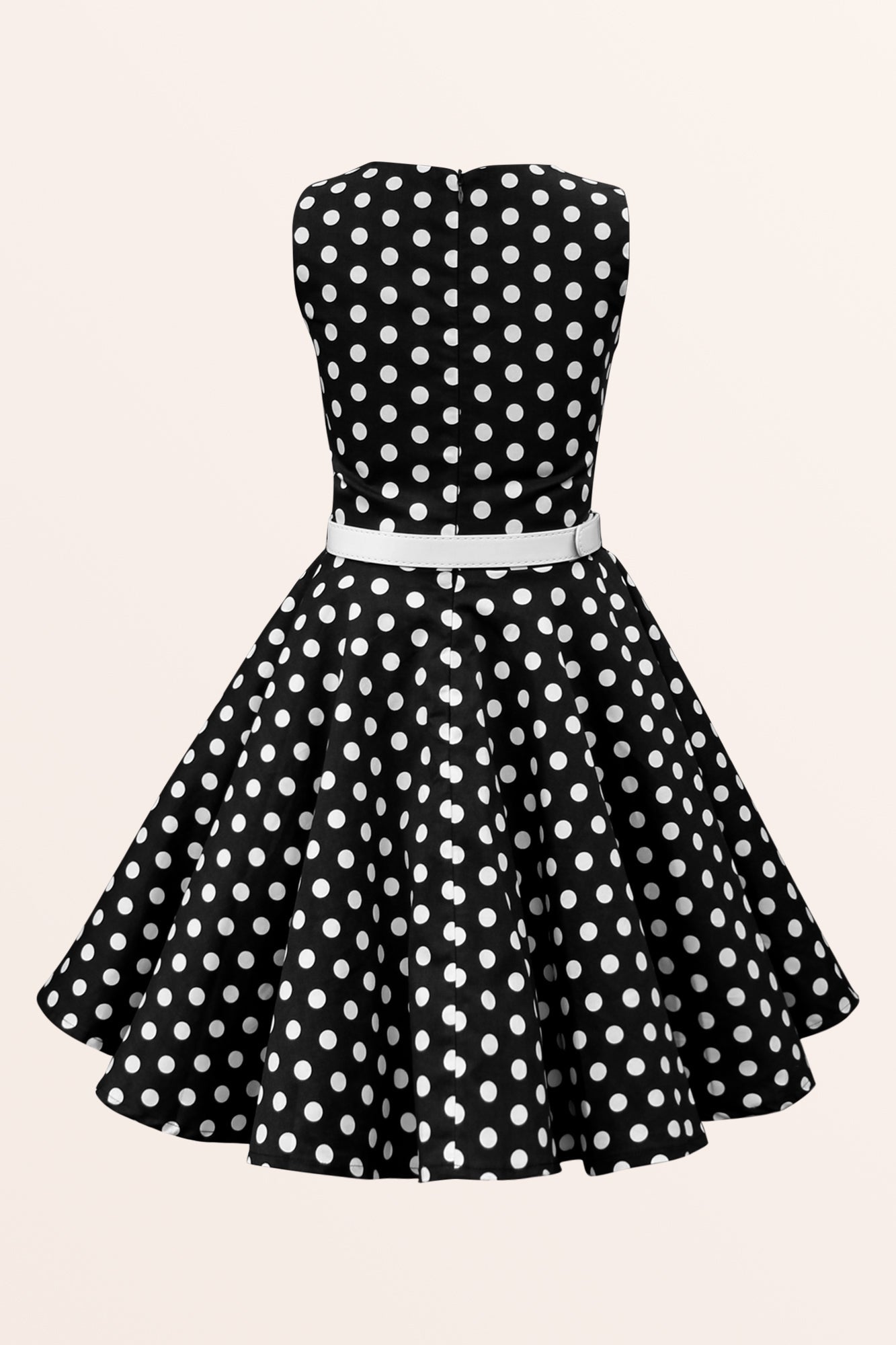 Kids Audrey Polka Dot Dress - Black