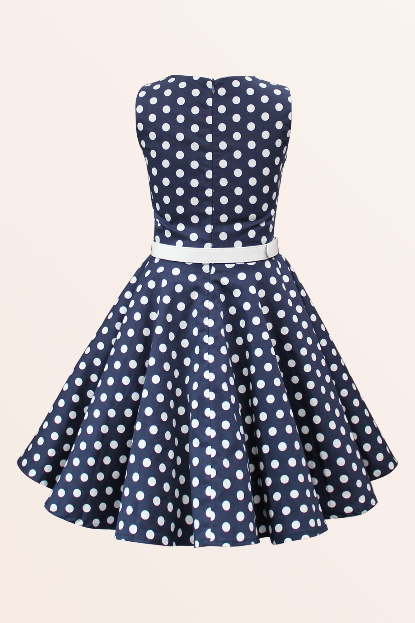 Kids Audrey Polka Dot Dress - Midnight Blue