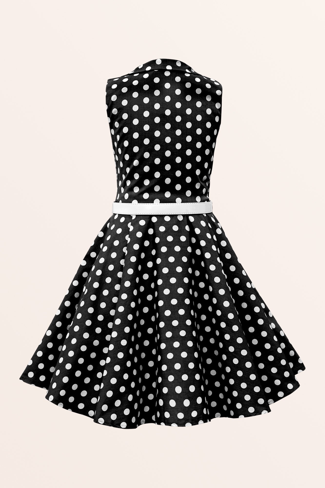 Kids Holly Polka Dot Dress - Black