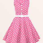 Kids Holly Polka Dot Dress - Pink