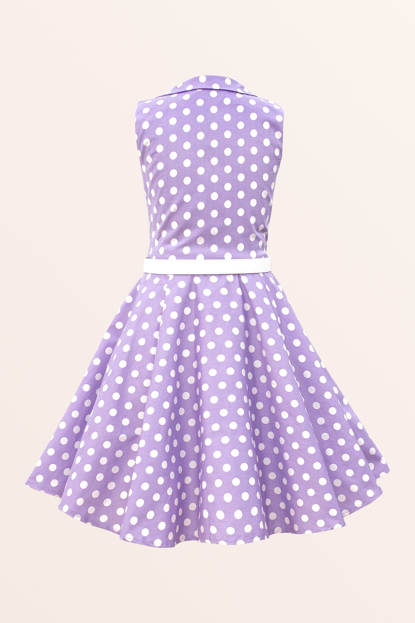 Kids Holly Polka Dot Dress - Purple