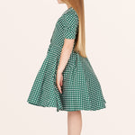 Kids Sabrina Polka Dot Dress - Green