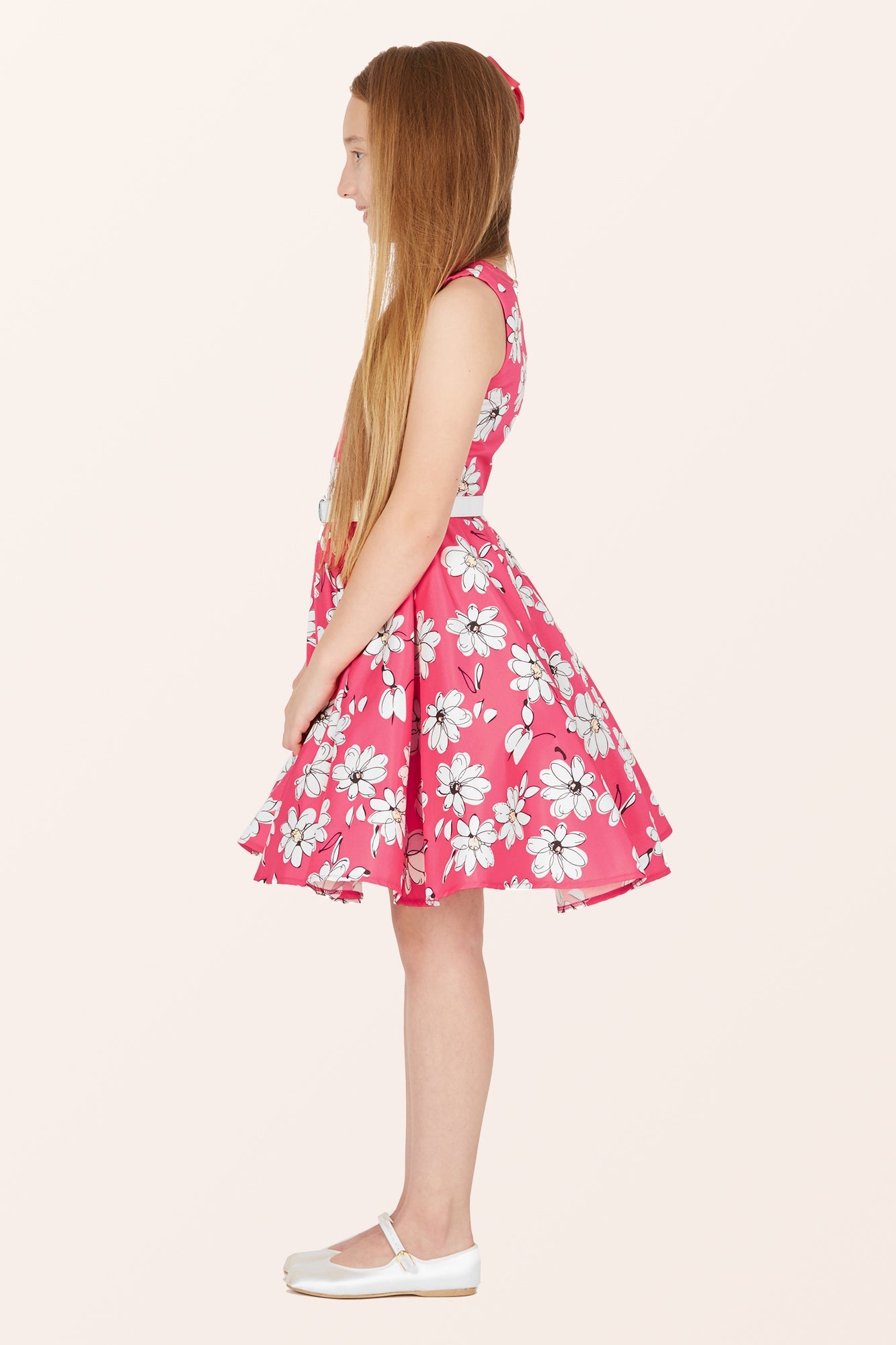 Kids Audrey Daisy Dress - Pink