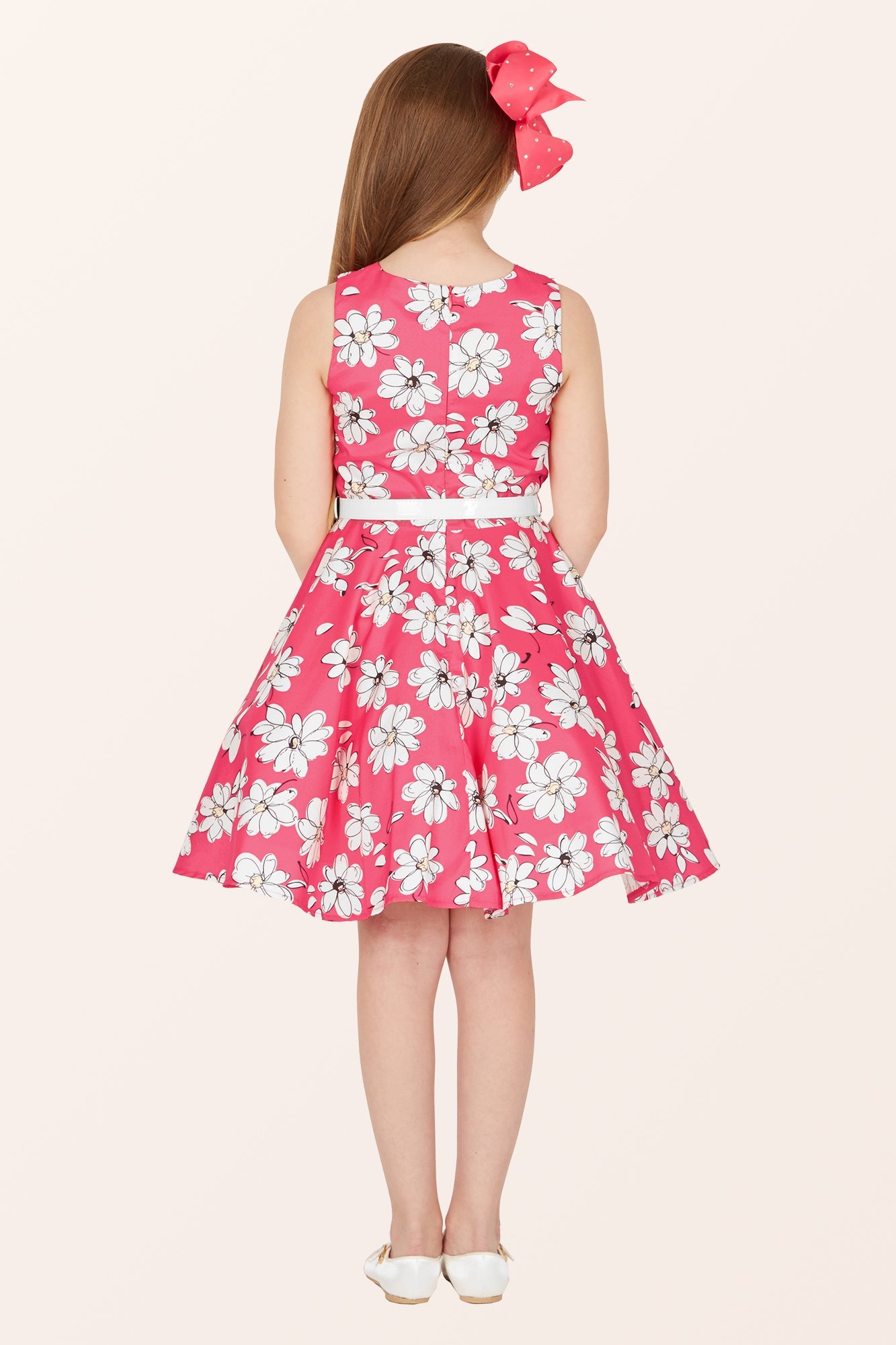 Kids Audrey Daisy Dress - Pink