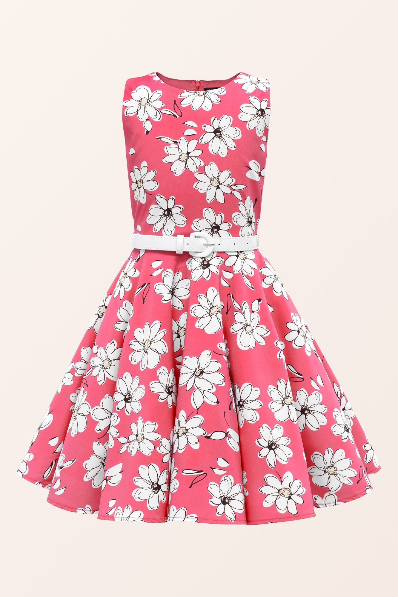 Kids Audrey Daisy Dress - Pink