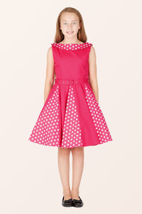 Kids Alexia Polka Dot Dress - Pink