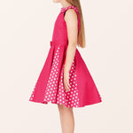 Kids Alexia Polka Dot Dress - Pink