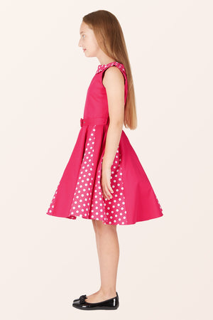 Kids Alexia Polka Dot Dress - Pink