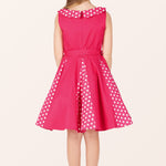 Kids Alexia Polka Dot Dress - Pink