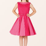 Kids Alexia Polka Dot Dress - Pink
