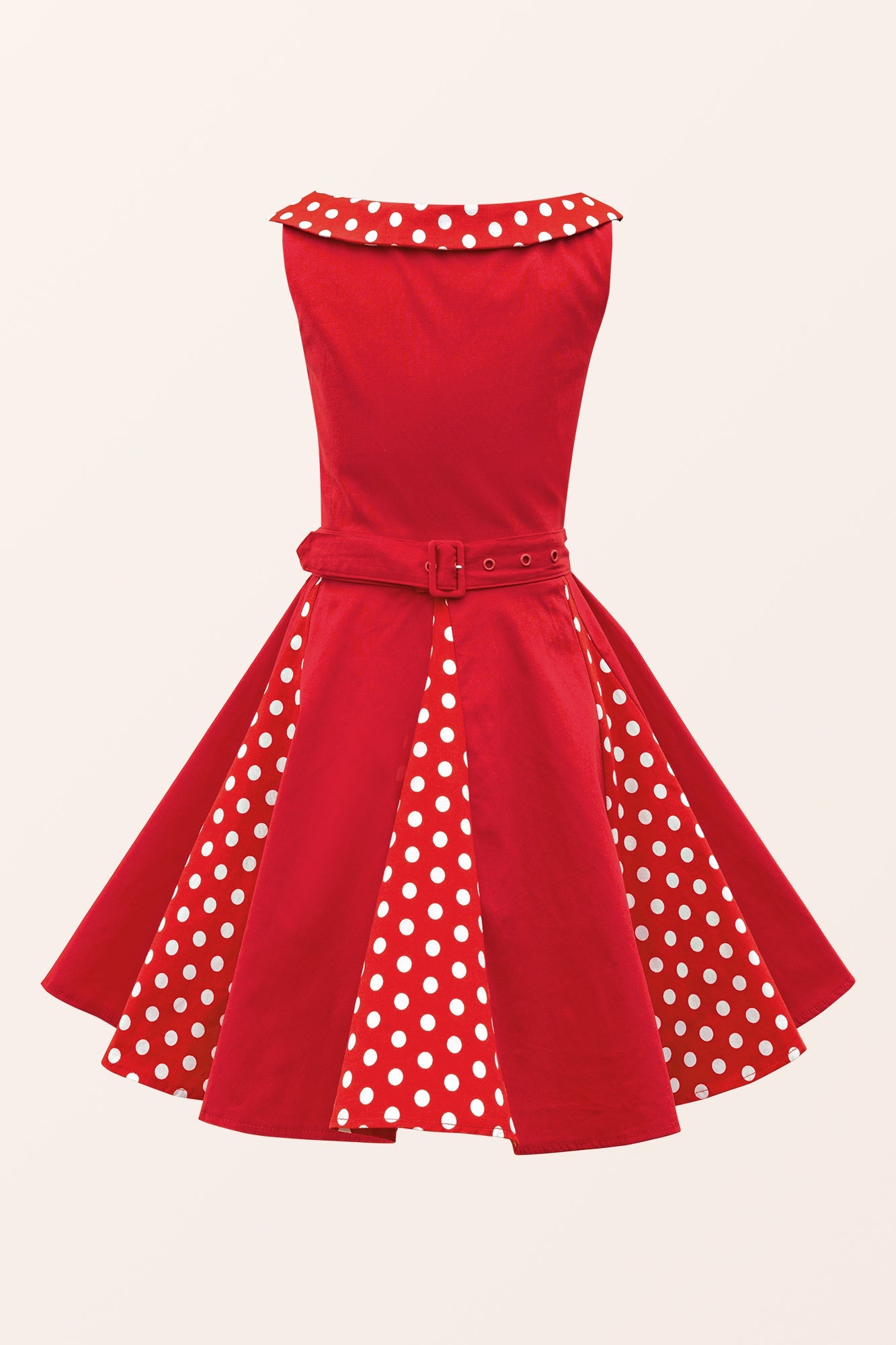 Kids Alexia Polka Dot Dress - Red