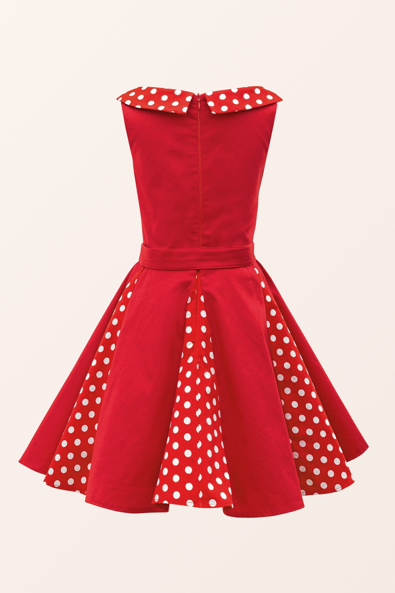 Kids Alexia Polka Dot Dress - Red