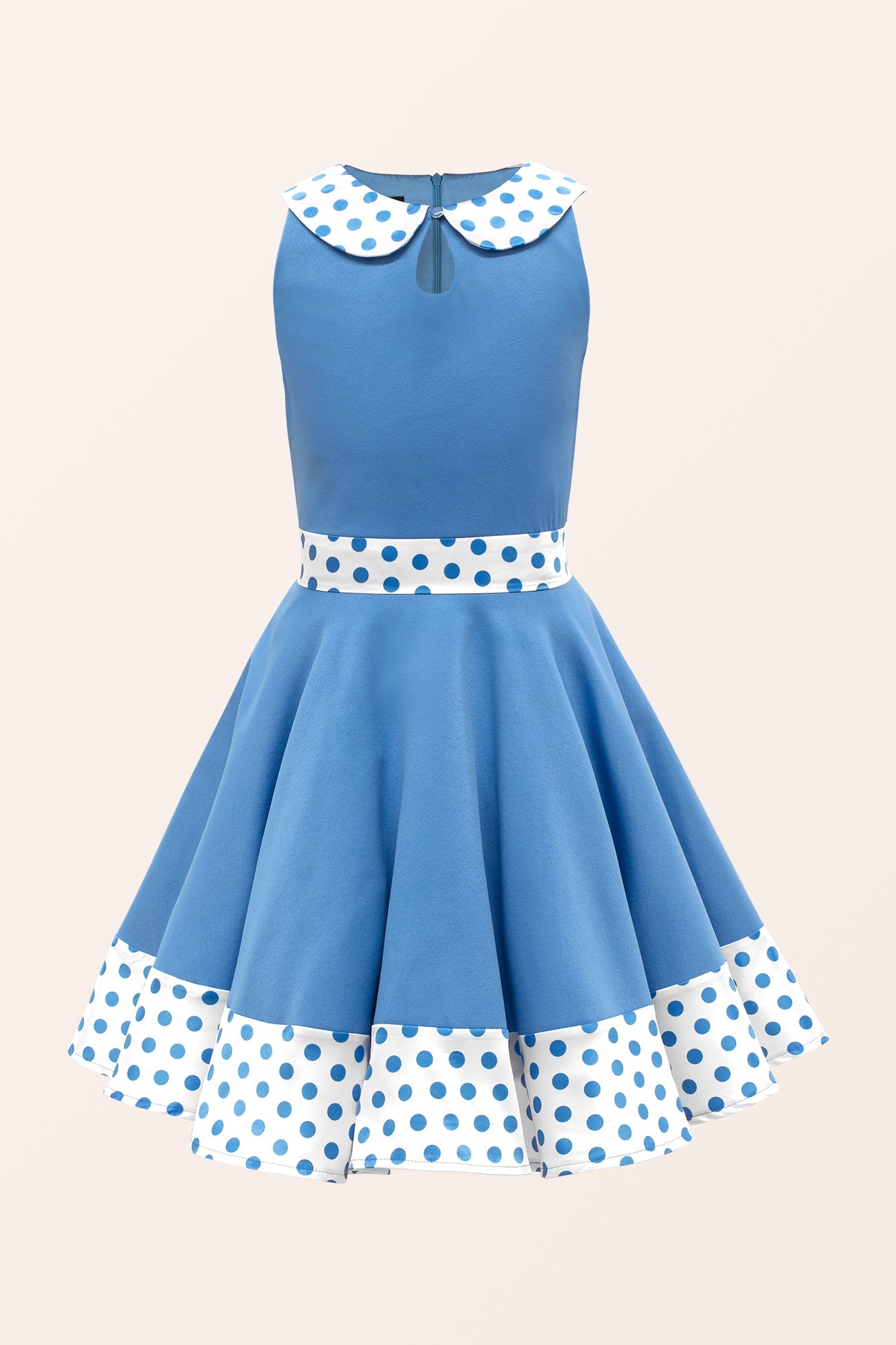 Kids Zoey Polka Dot Dress - Blue