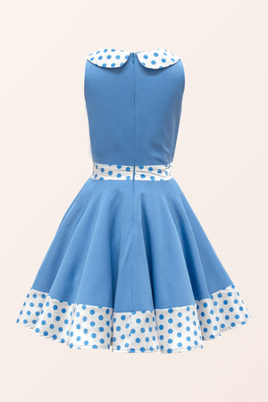 Kids Zoey Polka Dot Dress - Blue