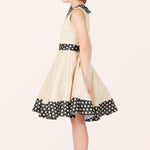 Kids Zoey Polka Dot Dress - Champagne