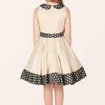 Kids Zoey Polka Dot Dress - Champagne