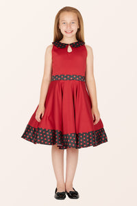 Kids Zoey Polka Dot Dress - Red