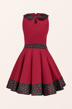 Kids Zoey Polka Dot Dress - Red