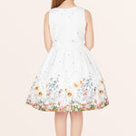 Kids Kira Flora Dress - White