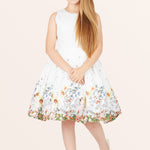 Kids Kira Flora Dress - White