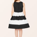 Kids Lilly Striped Dress - Black