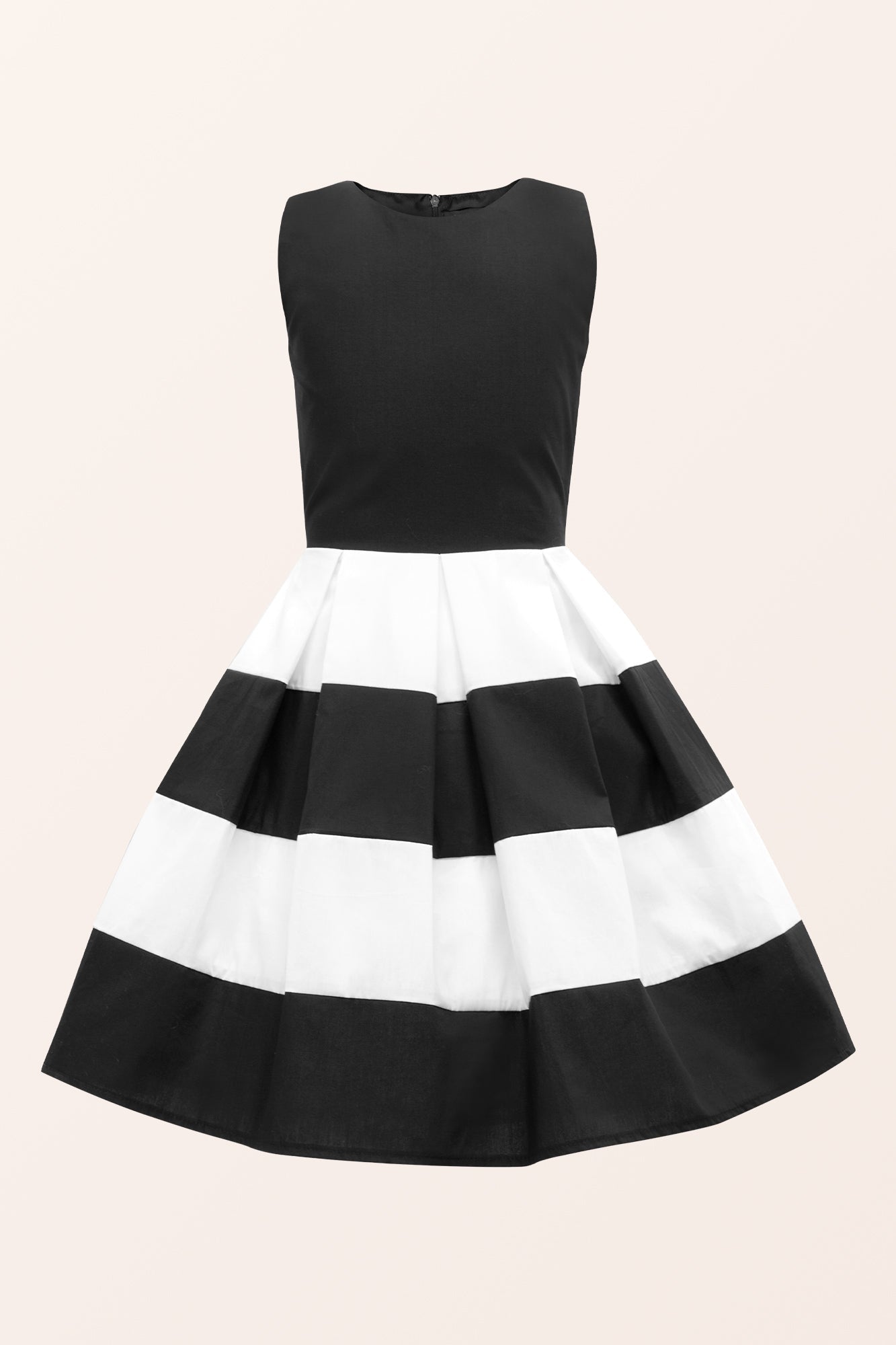 Kids Lilly Striped Dress - Black