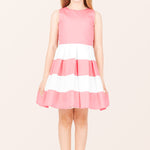 Kids Lilly Striped Dress - Pink