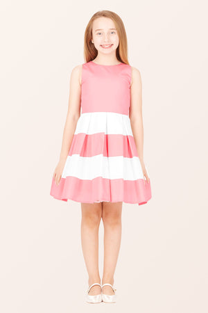 Kids Lilly Striped Dress - Pink