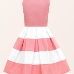 Kids Lilly Striped Dress - Pink