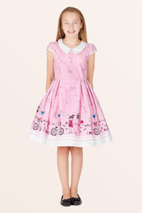 Kids Olivia Polka Dot Dress - Pink