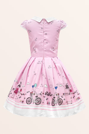 Kids Olivia Polka Dot Dress - Pink