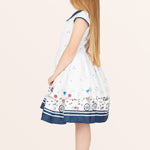 Kids Olivia Polka Dot Dress - White