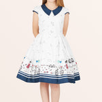Kids Olivia Polka Dot Dress - White