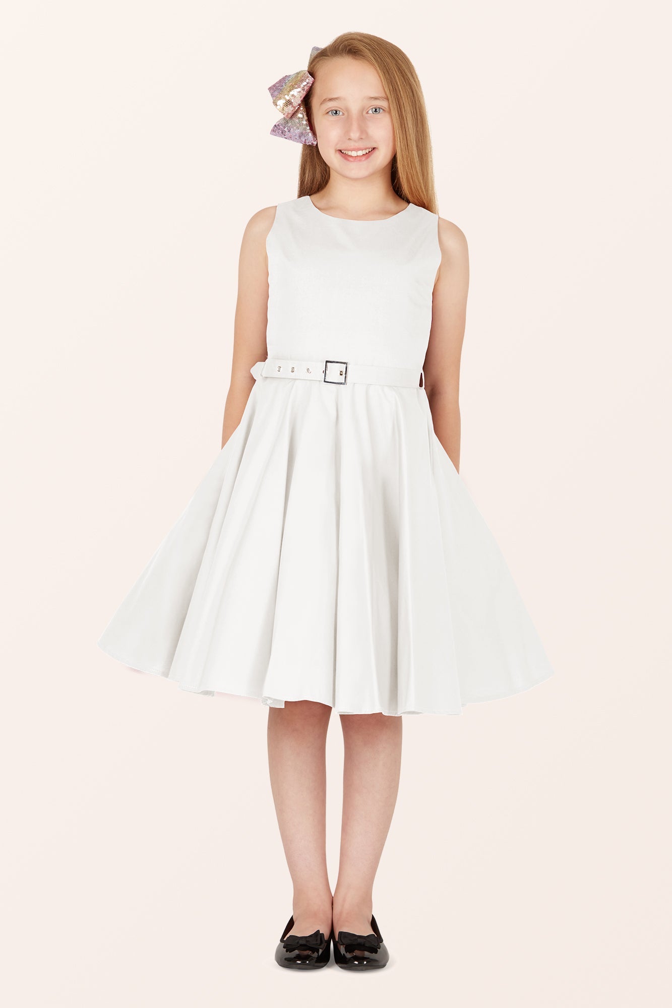 Kids Audrey Clarity Dress - Ivory